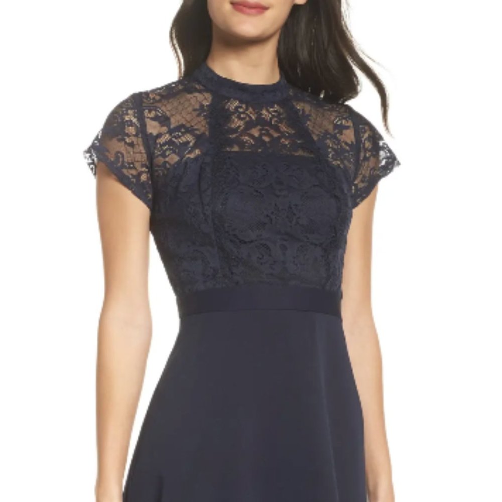 Lace Fit & Flare Dress